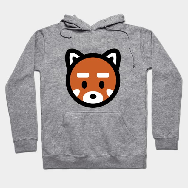 Red Panda Head Bambu Brand Cute Kawaii Anime Manga Animal Mammal China Habitat Inbreed Fox Hoodie by Bambu